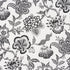 Hothouse Flowers Silhouette fabric in black and white color - pattern number 181482 - by Schumacher in the Celerie Kemble collection