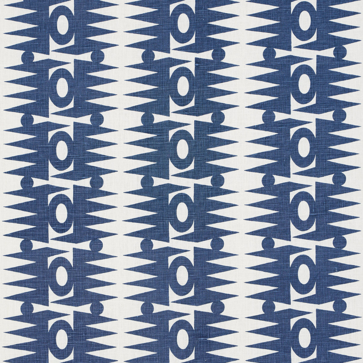 Ra fabric in navy color - pattern number 181520 - by Schumacher in the Drusus Tabor collection