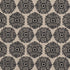 Gilded Star Hand Block fabric in black color - pattern number 181543 - by Schumacher in the Drusus Tabor collection