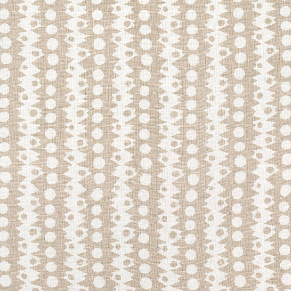 Trickledown fabric in natural color - pattern number 181552 - by Schumacher in the Drusus Tabor collection