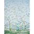 Madame De Pompadour Panel fabric in blue color - pattern number 181572 - by Schumacher in the Perennial Favorites collection