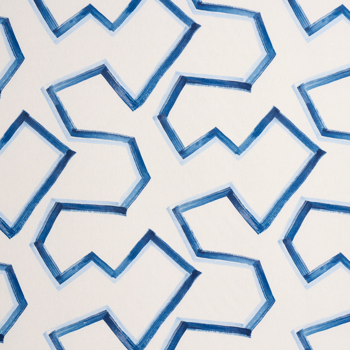 Enzo Print fabric in coastal color - pattern number 181631 - by Schumacher in the Mesa collection