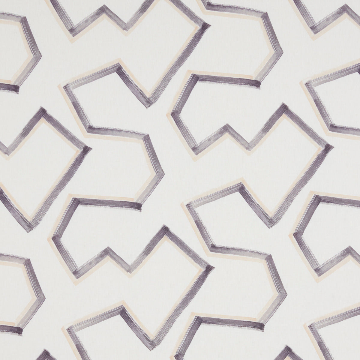 Enzo Print fabric in graphite color - pattern number 181632 - by Schumacher in the Mesa collection