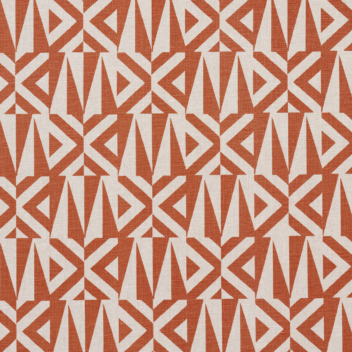 Amero fabric in brick color - pattern number 181642 - by Schumacher in the Earth And Sky collection