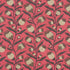 Thistle Vine fabric in red and gold color - pattern number 181680 - by Schumacher in the Marian Mcevoy collection