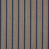 Auguste Stripe fabric in marine and cognac color - pattern number 181710 - by Schumacher in the Le Max collection