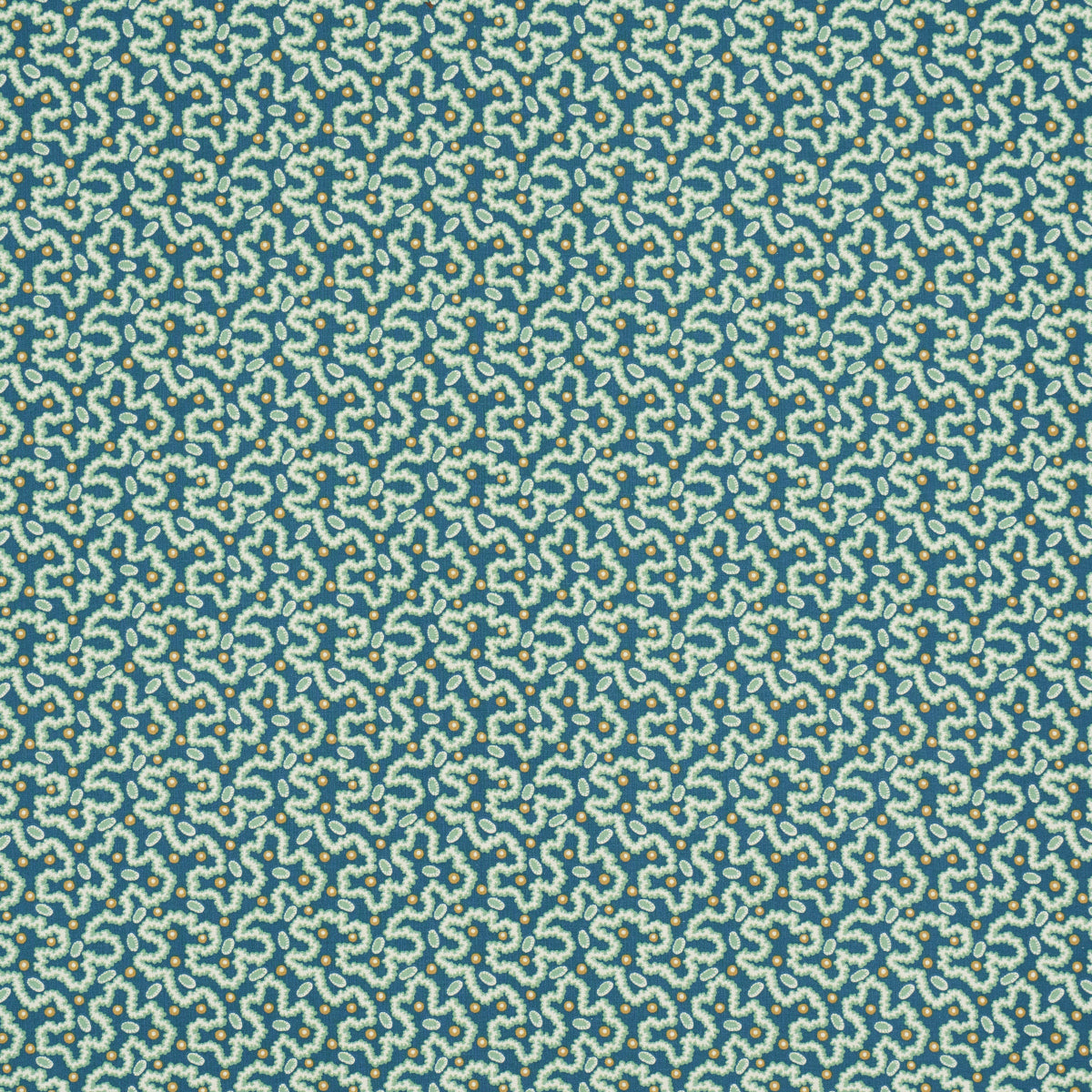 Leonie Vermicelli fabric in teal color - pattern number 181721 - by Schumacher in the Le Max collection