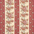 Sylvain Floral Stripe fabric in rouge color - pattern number 181740 - by Schumacher in the Le Max collection