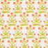 Mughal Hand Block Print fabric in peach sap green color - pattern number 181783 - by Schumacher in the Molly Mahon collection