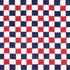 Chequer Hand Block Print fabric in red navy color - pattern number 181792 - by Schumacher in the Molly Mahon collection