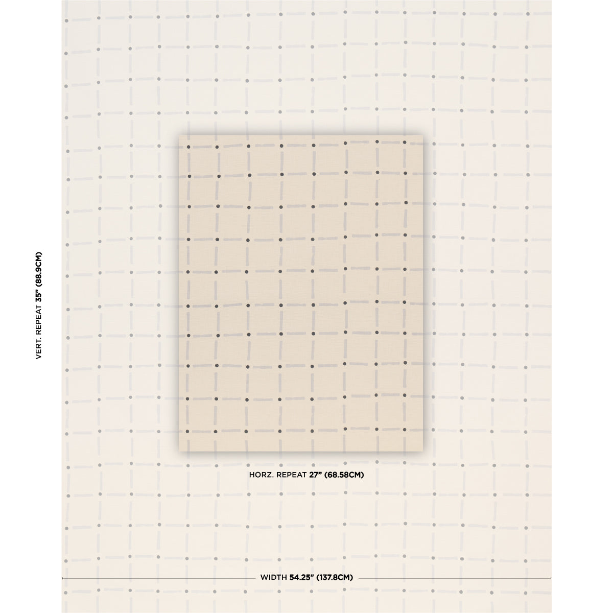 Drifting Grid fabric in sky color - pattern number 181852 - by Schumacher in the Caroline Z Hurley collection