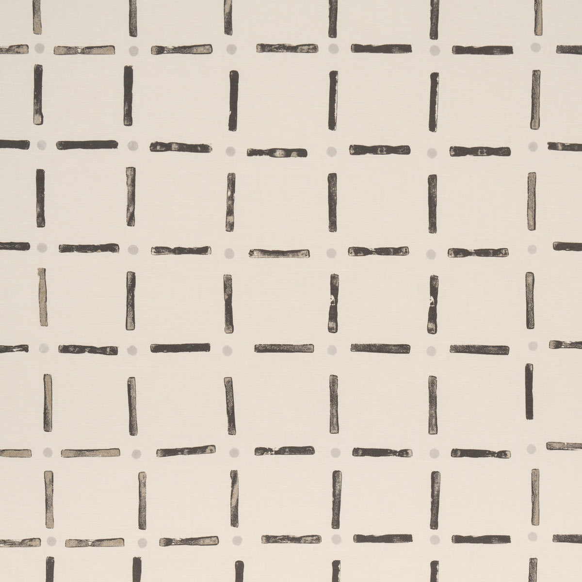Drifting Grid fabric in black color - pattern number 181853 - by Schumacher in the Caroline Z Hurley collection