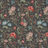 Giselle Floral fabric in noir color - pattern number 181902 - by Schumacher in the Schumacher Classics collection