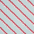 Rousseau Stripe fabric in rouge and sky color - pattern number 181911 - by Schumacher in the Domino Effect collection