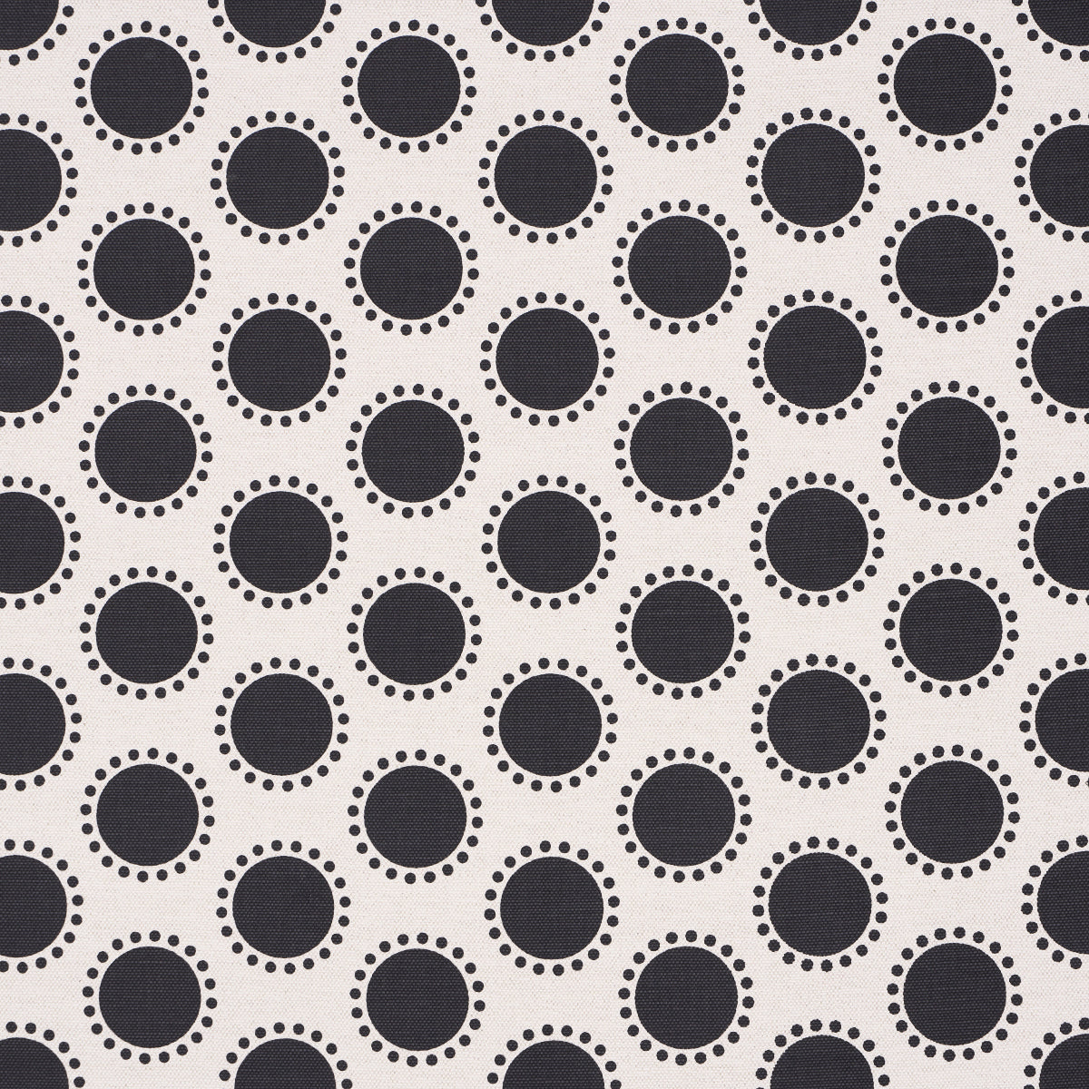 Oompa fabric in black color - pattern number 181952 - by Schumacher in the Domino Effect collection
