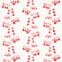 Bleeding Hearts fabric in red color - pattern number 181960 - by Schumacher in the Peg Norriss collection
