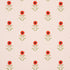 Forget Me Nots fabric in red on pink color - pattern number 181980 - by Schumacher in the Peg Norriss collection