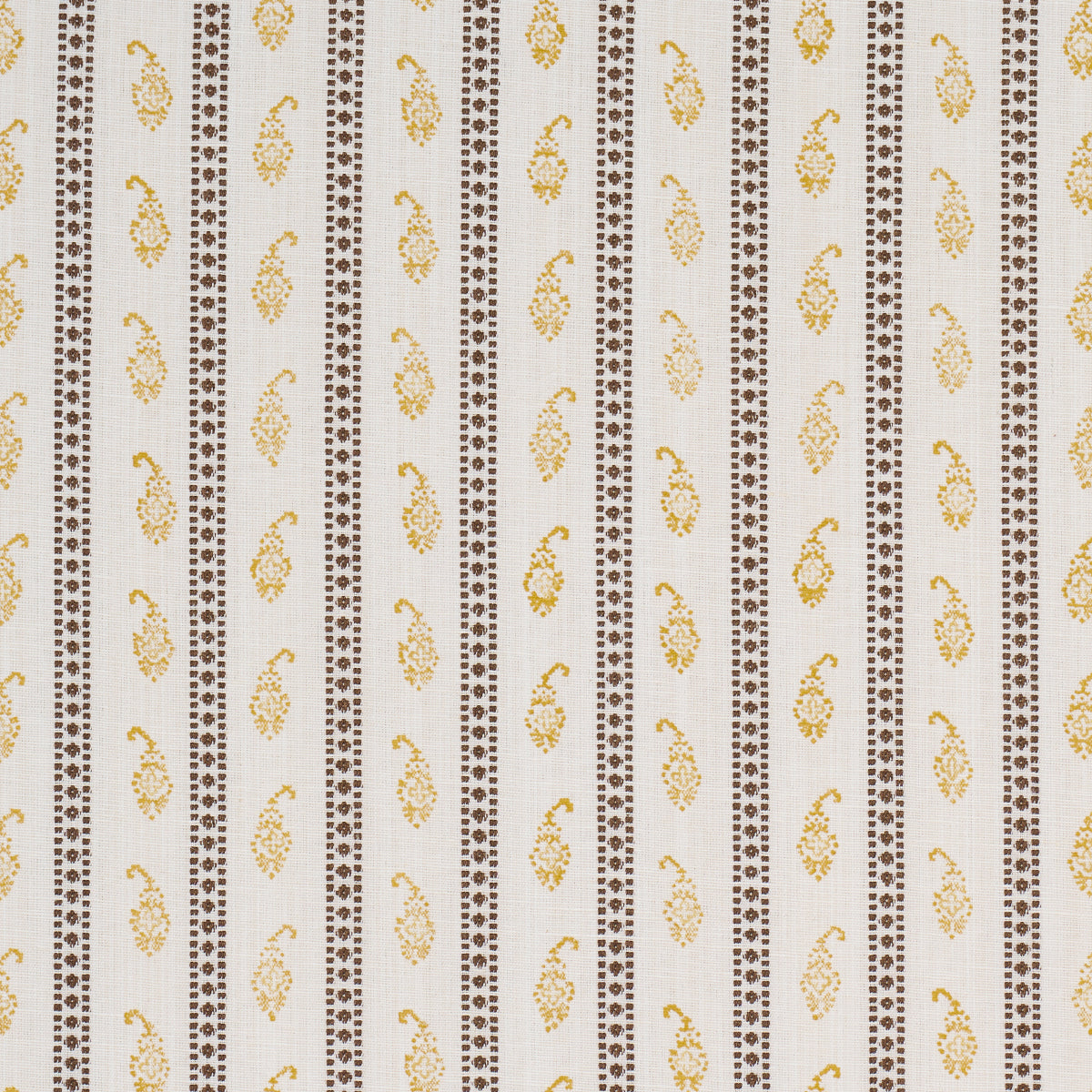 Eddie Woven Hand Block Print fabric in yellow color - pattern number 182022 - by Schumacher in the Rita Konig collection
