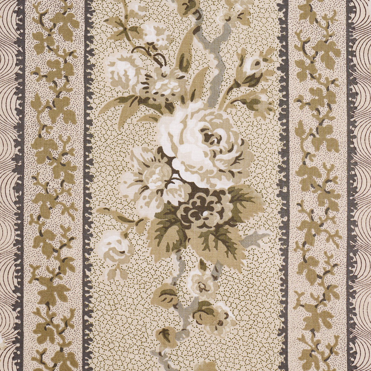 Elizabeth Chintz fabric in neutral color - pattern number 182041 - by Schumacher in the Rita Konig collection