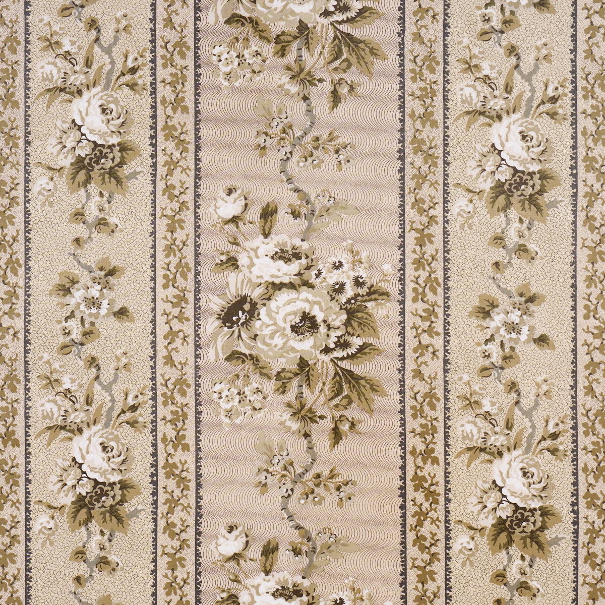 Elizabeth Chintz fabric in neutral color - pattern number 182041 - by Schumacher in the Rita Konig collection