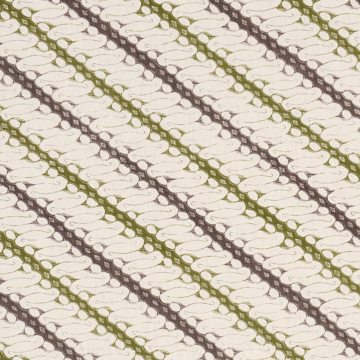 Ronnie fabric in green color - pattern number 182050 - by Schumacher in the Rita Konig collection