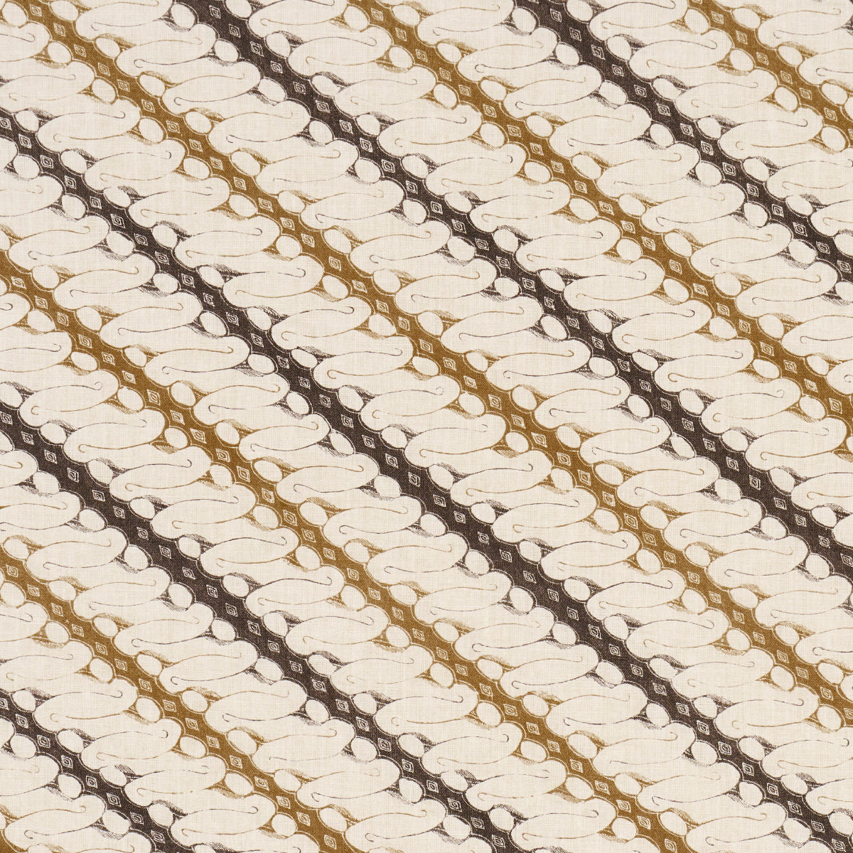 Ronnie fabric in brown color - pattern number 182052 - by Schumacher in the Rita Konig collection