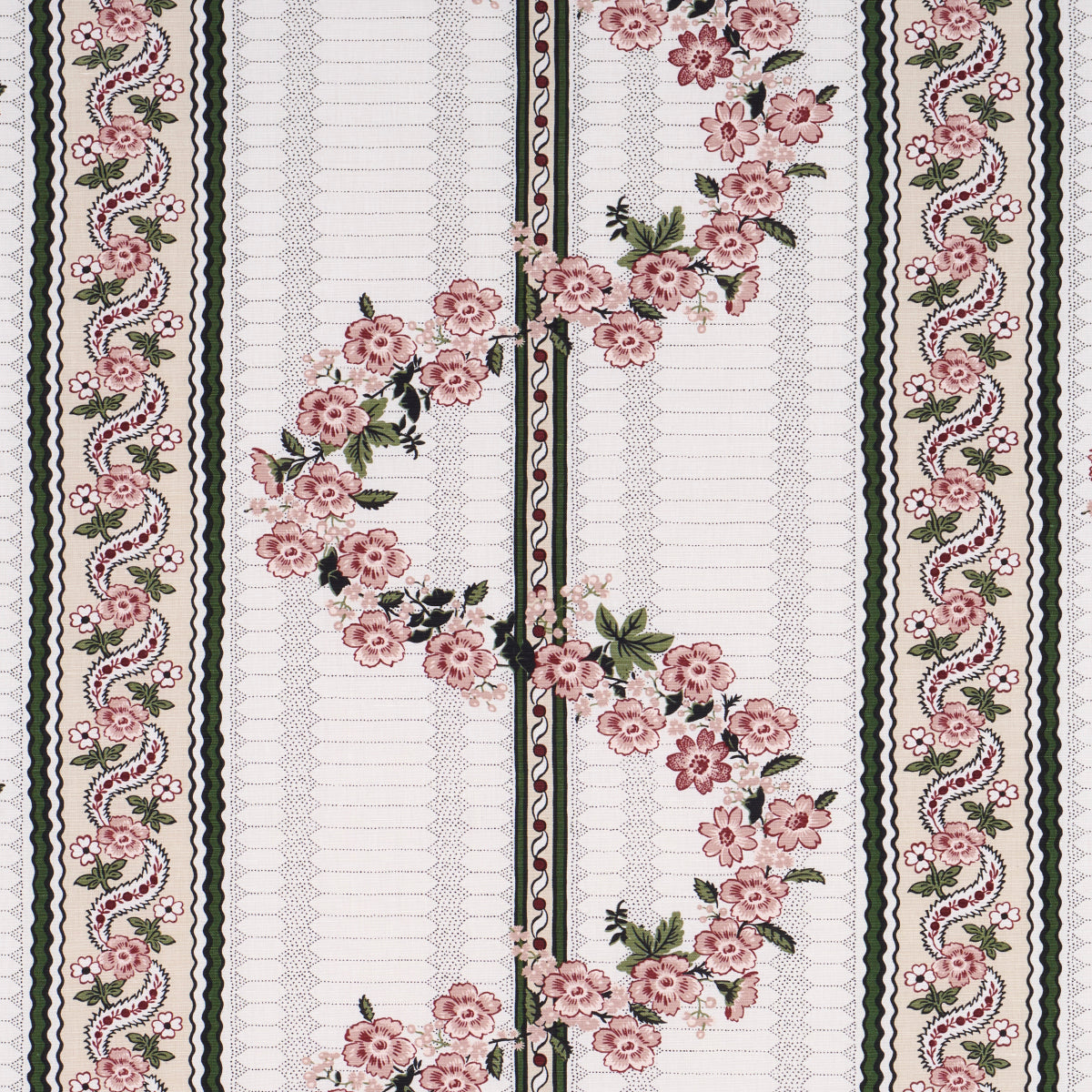 Serena Garland fabric in rose color - pattern number 182072 - by Schumacher in the Rita Konig collection
