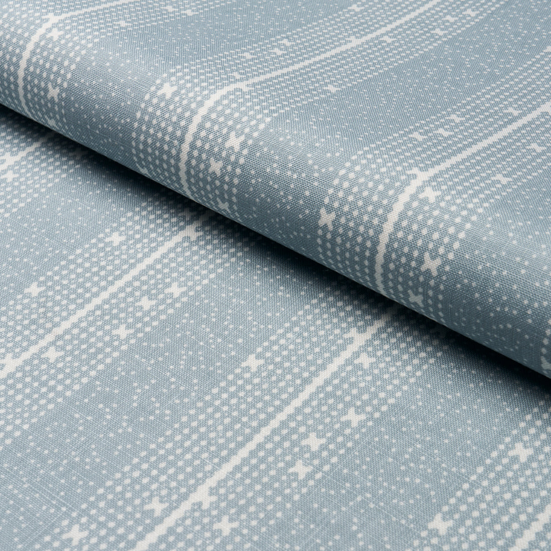 Stella Stripe fabric in blue color - pattern number 182112 - by Schumacher in the Veere Grenney collection