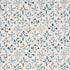Frances Floral Indoor Outdoor fabric in blues color - pattern number 182160 - by Schumacher in the Craft Revival collection