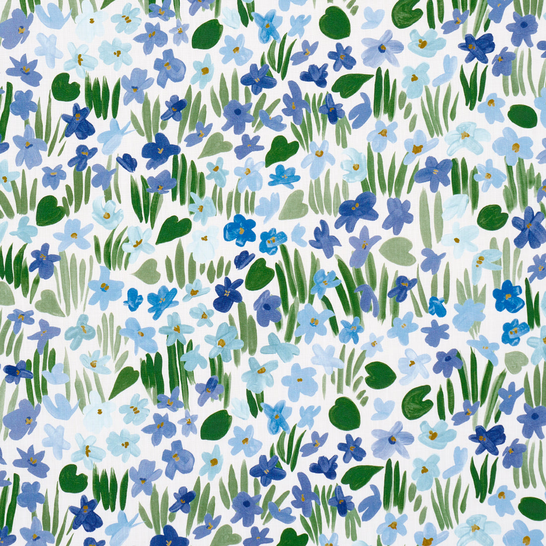 Sweet Violette Indoor Outdoor fabric in blue color - pattern number 182200 - by Schumacher in the Studio Bon collection