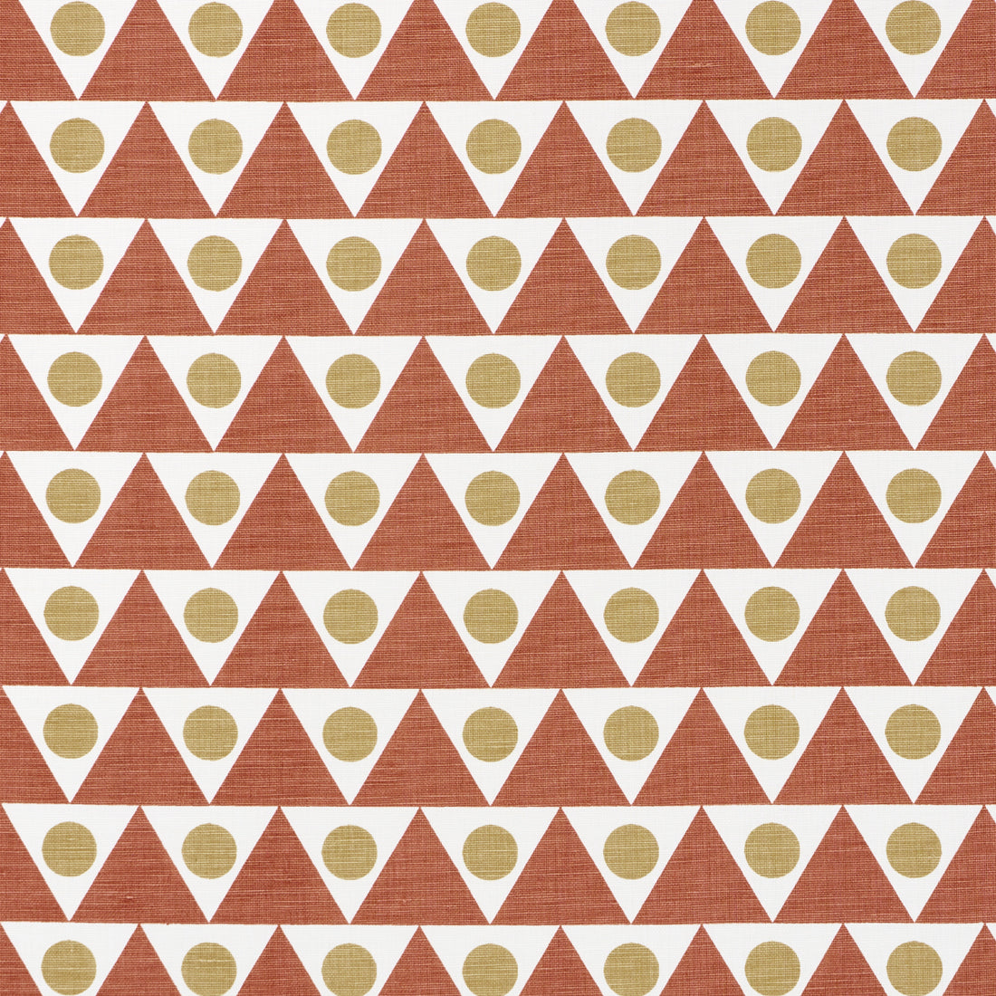 Pennant fabric in terracotta color - pattern number 182222 - by Schumacher in the Studio Bon collection