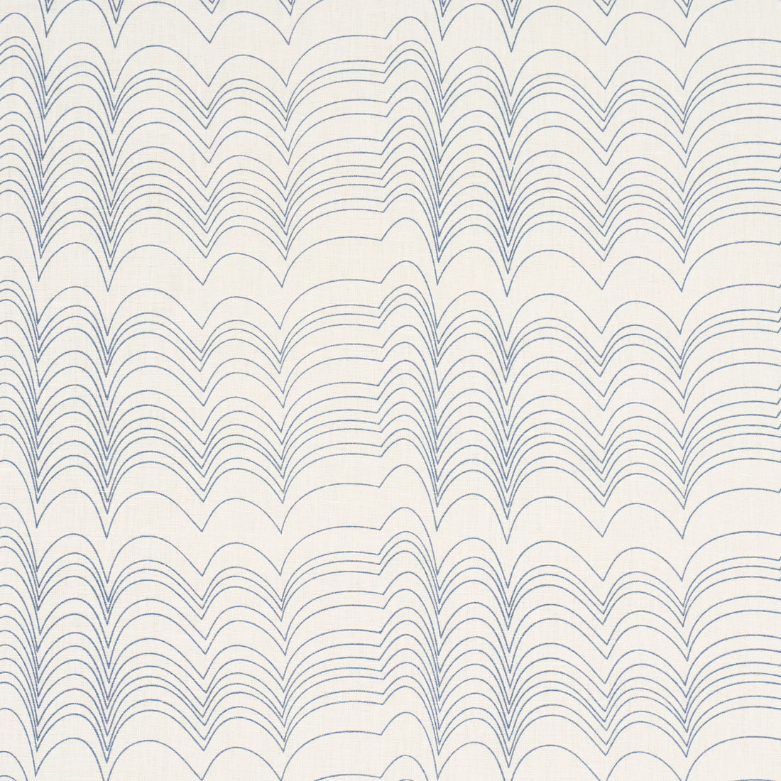 Richter Linen Print fabric in blue color - pattern number 182231 - by Schumacher in the Studio Bon collection