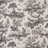 Western Toile fabric in carbon color - pattern number 182270 - by Schumacher in the A Country Life collection