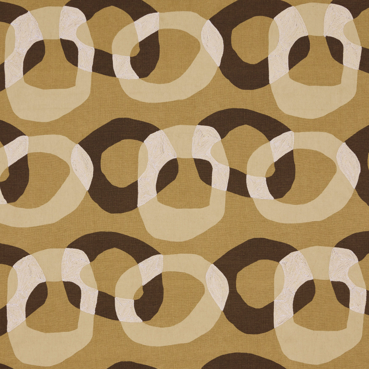 Conrad fabric in ochre color - pattern number 182280 - by Schumacher in the Mesa collection