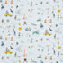 Joana Avillezs Street Scenes fabric in multicolor on sky blue color - pattern number 182330 - by Schumacher in the The New Yorker collection
