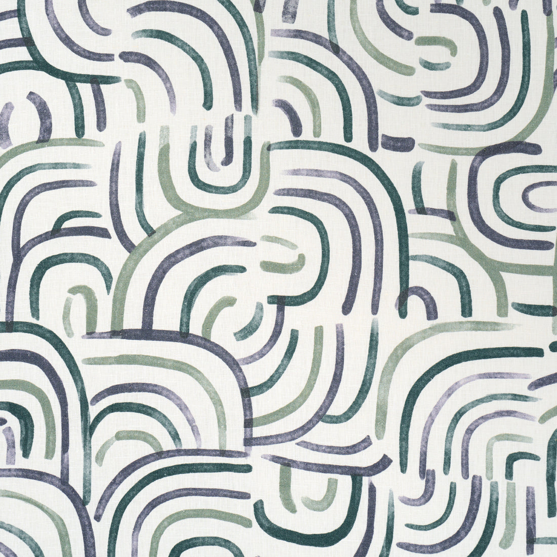 New Beat fabric in blue and green color - pattern number 182361 - by Schumacher in the Backdrop collection