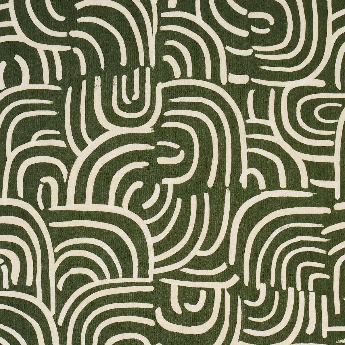New Beat fabric in olive color - pattern number 182363 - by Schumacher in the Backdrop collection