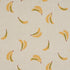 Banana Stand Hand Block Print fabric in ochre and green on natural color - pattern number 182370 - by Schumacher in the Caroline Z Hurley collection