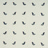 Birds Hand Block Print fabric in black on natural color - pattern number 182380 - by Schumacher in the Caroline Z Hurley collection