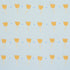 Tulip Play Hand Block Print fabric in ochre on sky color - pattern number 182400 - by Schumacher in the Caroline Z Hurley collection