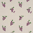 Grapes Hand Block Print fabric in purple on natural color - pattern number 182420 - by Schumacher in the Caroline Z Hurley collection