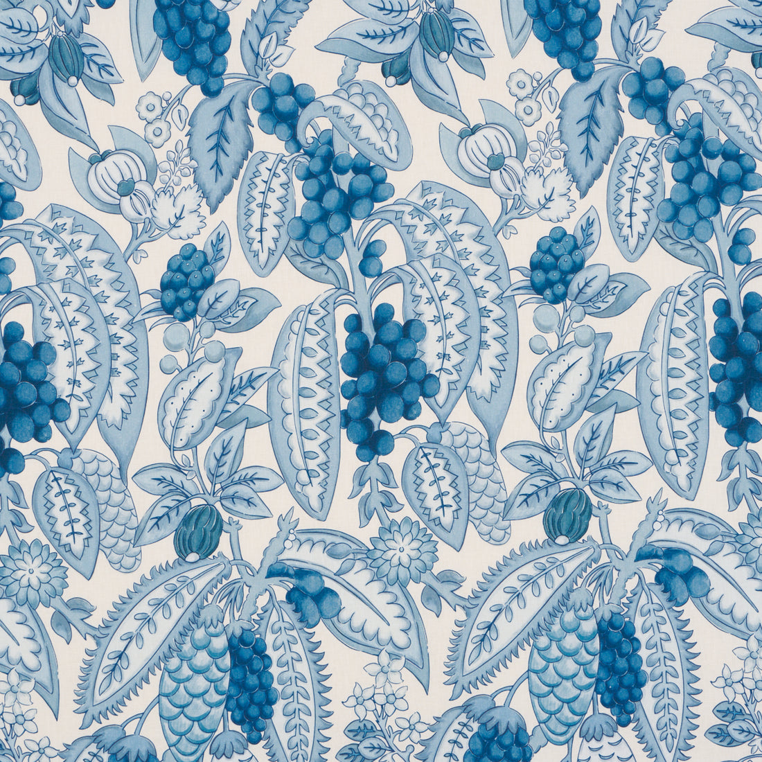 Fruits De Saison fabric in méditerranée color - pattern number 182480 - by Schumacher in the Timothy Corrigan collection
