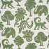 Call Of The Jungle fabric in forest green color - pattern number 182490 - by Schumacher in the Cloud Nine collection