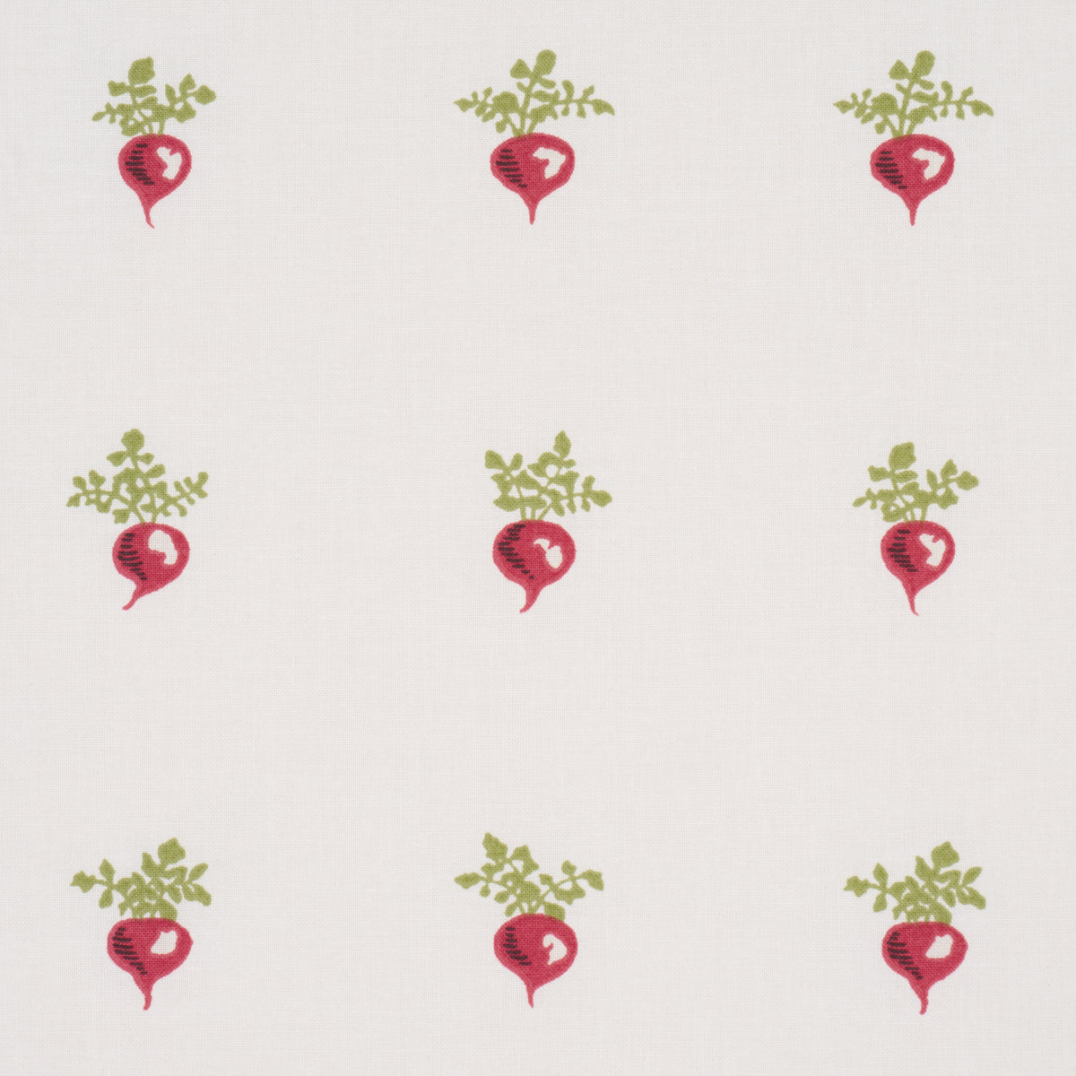 My Little Radish fabric in red color - pattern number 182500 - by Schumacher in the Cloud Nine collection