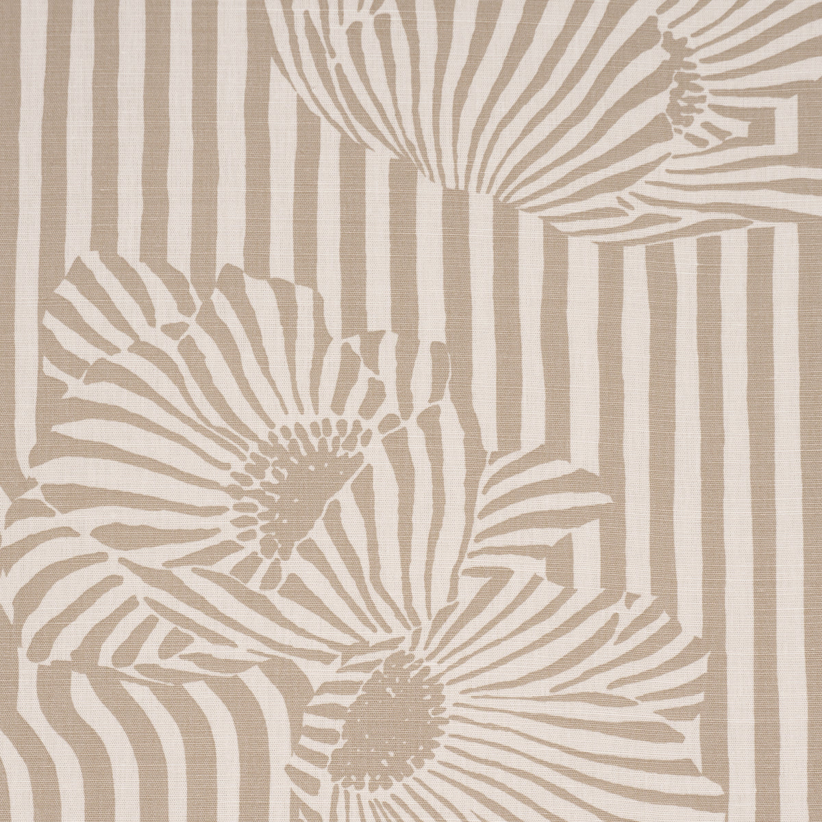 Chaney Floral fabric in sand color - pattern number 182541 - by Schumacher in the Schumacher Original Prints collection