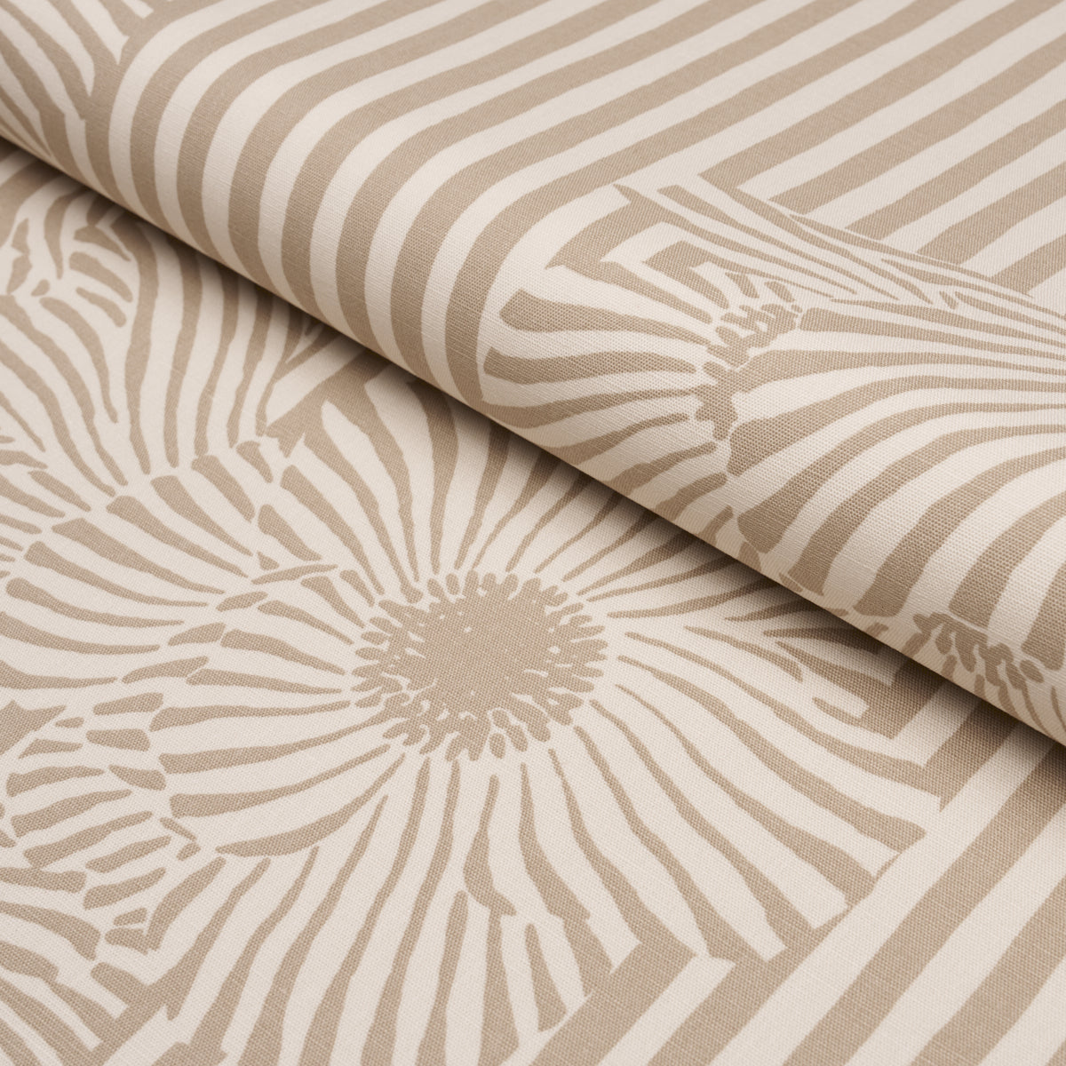 Chaney Floral fabric in sand color - pattern number 182541 - by Schumacher in the Schumacher Original Prints collection