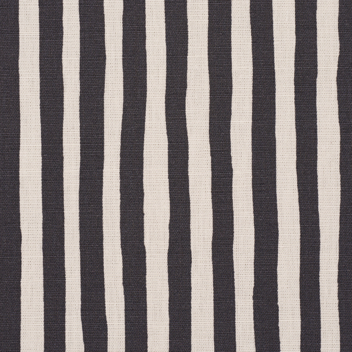 Chaney Stripe fabric in carbon color - pattern number 182552 - by Schumacher in the Schumacher Original Prints collection