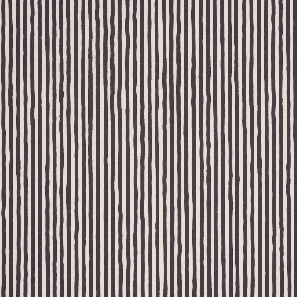 Chaney Stripe fabric in carbon color - pattern number 182552 - by Schumacher in the Schumacher Original Prints collection