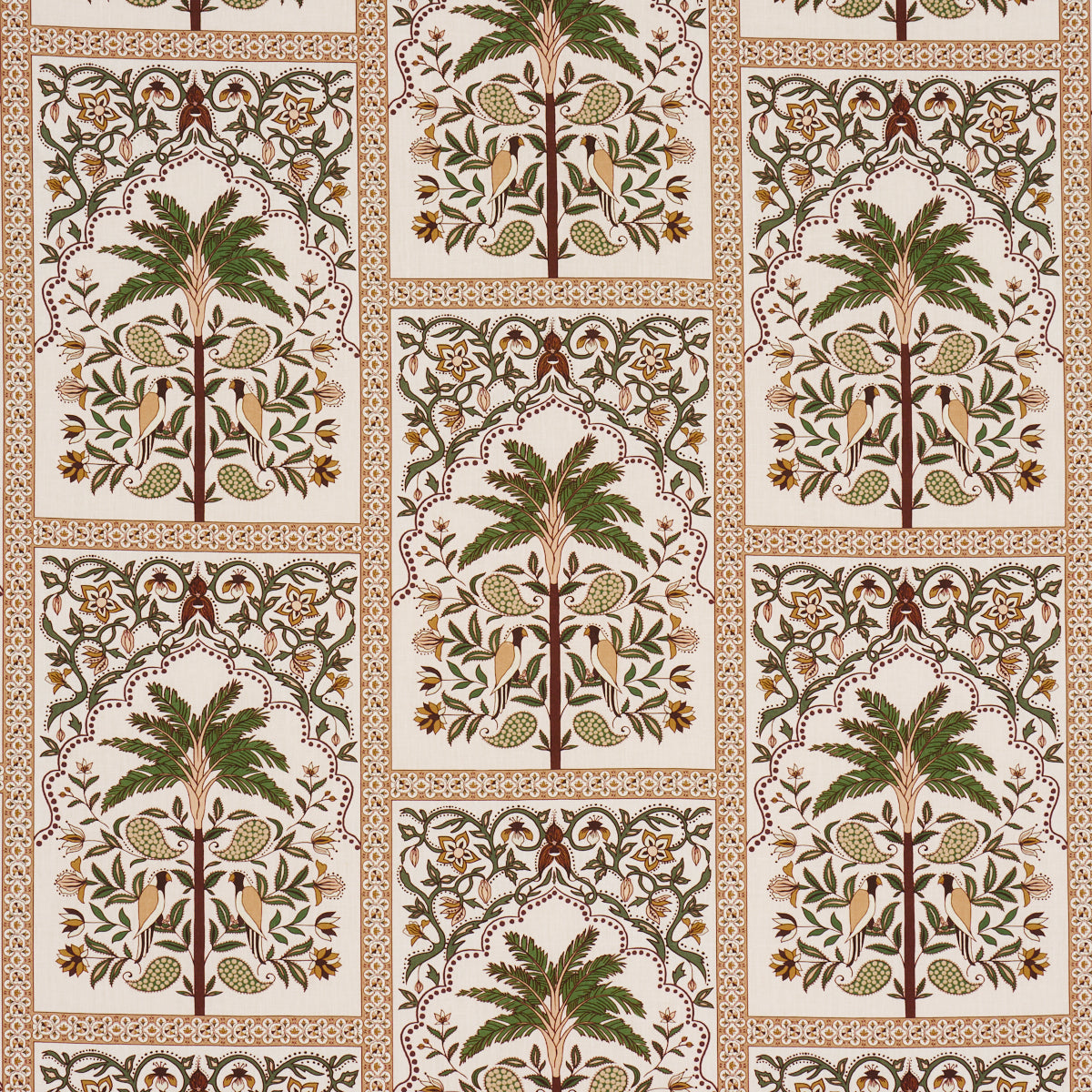 Amazonas Mystique fabric in echoes of the rainforest color - pattern number 182570 - by Schumacher in the Johanna Ortiz collection