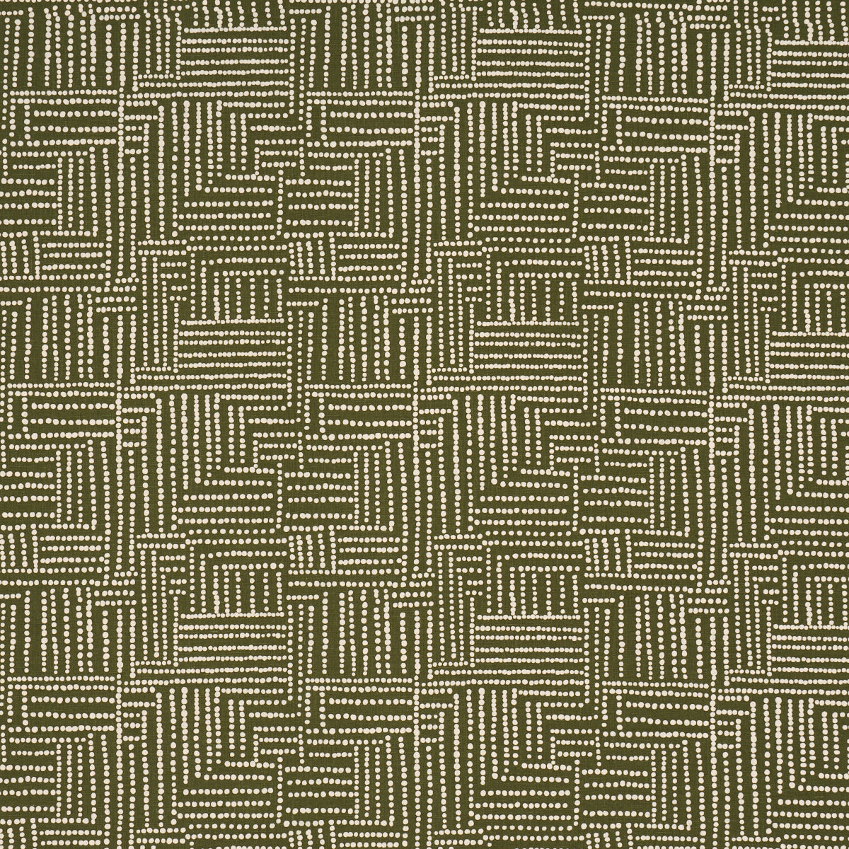 Coco Hand Screen Print fabric in palm tree green color - pattern number 182580 - by Schumacher in the Johanna Ortiz collection